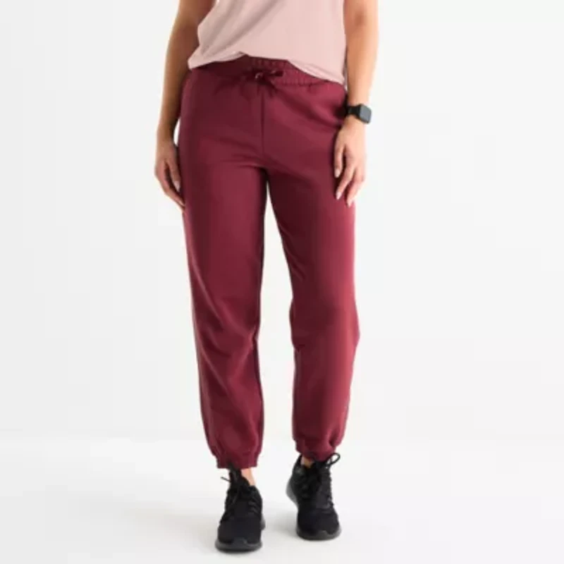 PUMA Womens Cuffed Regular Fit Fleece Active Jogger Pant