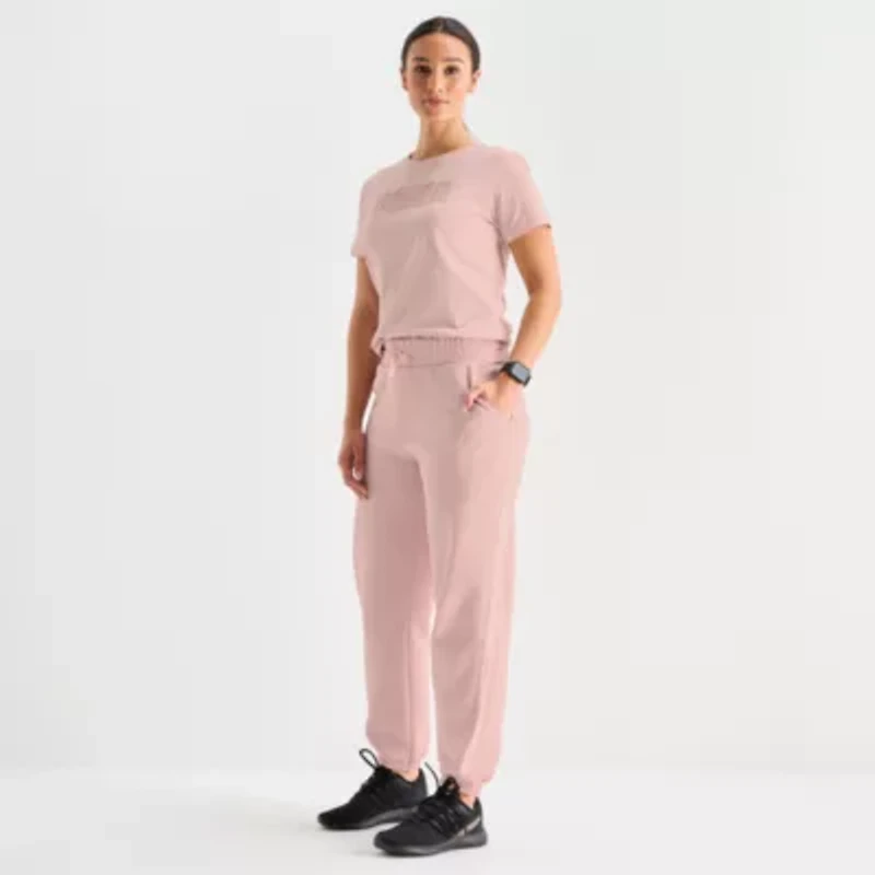 PUMA Womens Cuffed Fleece Active Jogger Pant