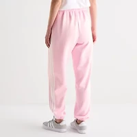 adidas Womens Straight Mid Rise Loose Fit Fleece Active Jogger Pant