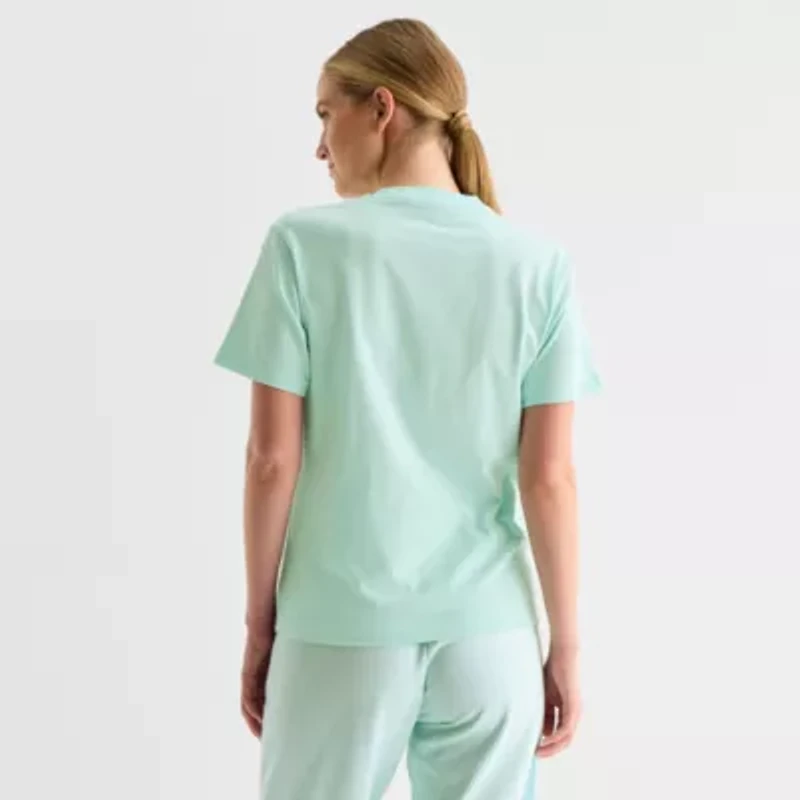 adidas Womens Crew Neck Short Sleeve Active T-Shirt