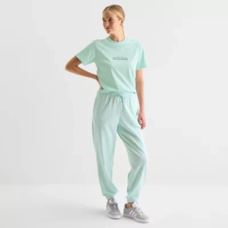 adidas Womens Crew Neck Short Sleeve Active T-Shirt