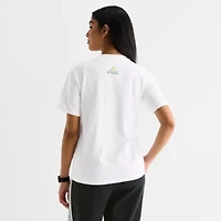 adidas Womens Crew Neck Short Sleeve Active T-Shirt