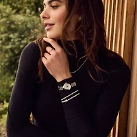 Citizen Womens Silver Tone Stainless Steel Bracelet Watch Em1200-55a