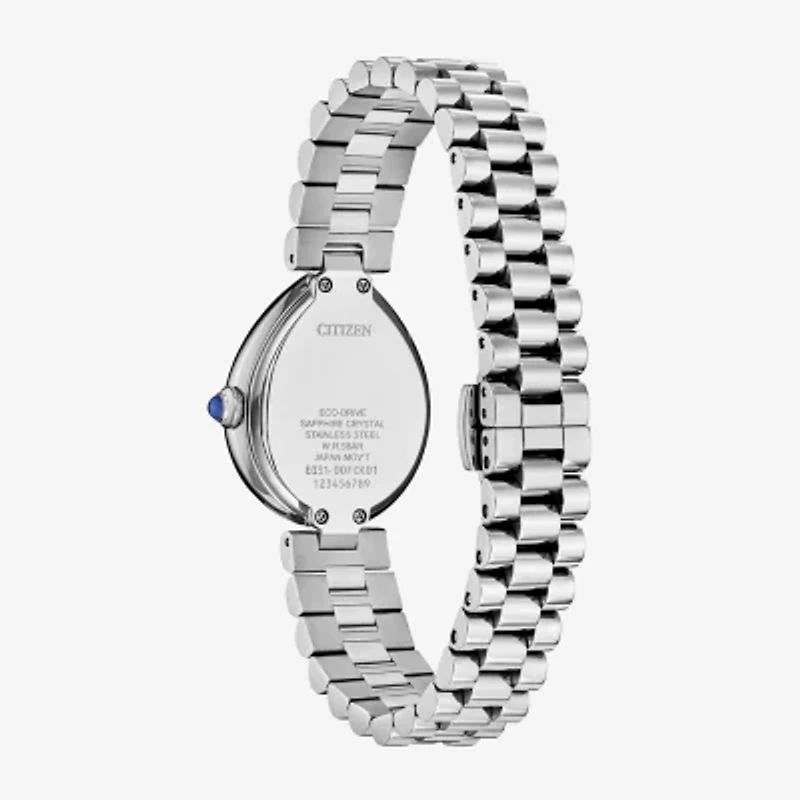 Citizen Womens Silver Tone Stainless Steel Bracelet Watch Em1200-55a