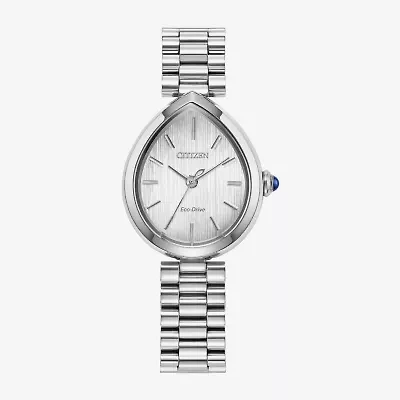 Citizen Womens Silver Tone Stainless Steel Bracelet Watch Em1200-55a