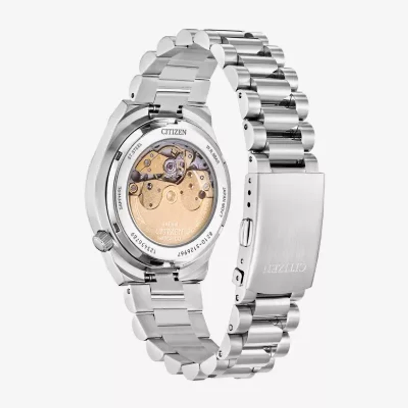 Citizen Tsuyosa Mens Automatic Silver Tone Stainless Steel Bracelet Watch Nj0200-50w