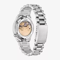 Citizen Tsuyosa Mens Automatic Silver Tone Stainless Steel Bracelet Watch Nj0200-50w