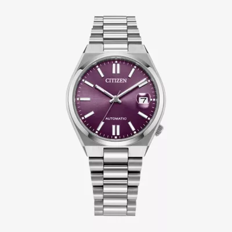 Citizen Tsuyosa Mens Automatic Silver Tone Stainless Steel Bracelet Watch Nj0200-50w