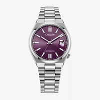 Citizen Tsuyosa Mens Automatic Silver Tone Stainless Steel Bracelet Watch Nj0200-50w