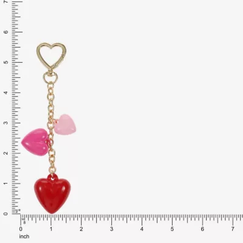 Bijoux Bar Gold Tone Heart Bag Charm