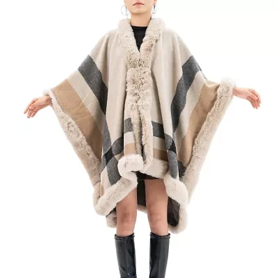 Karla Hanson Savannah Ruana Womens Poncho