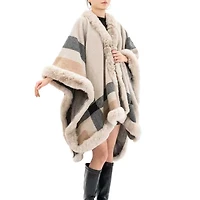 Karla Hanson Savannah Ruana Womens Poncho