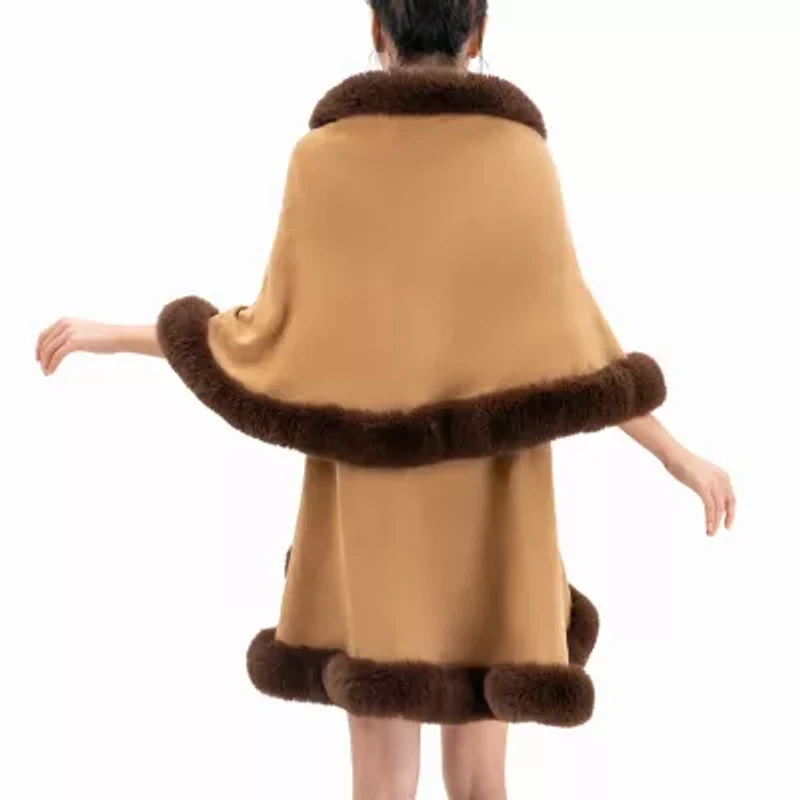 Karla Hanson Aspen Ruana Womens Animal Poncho