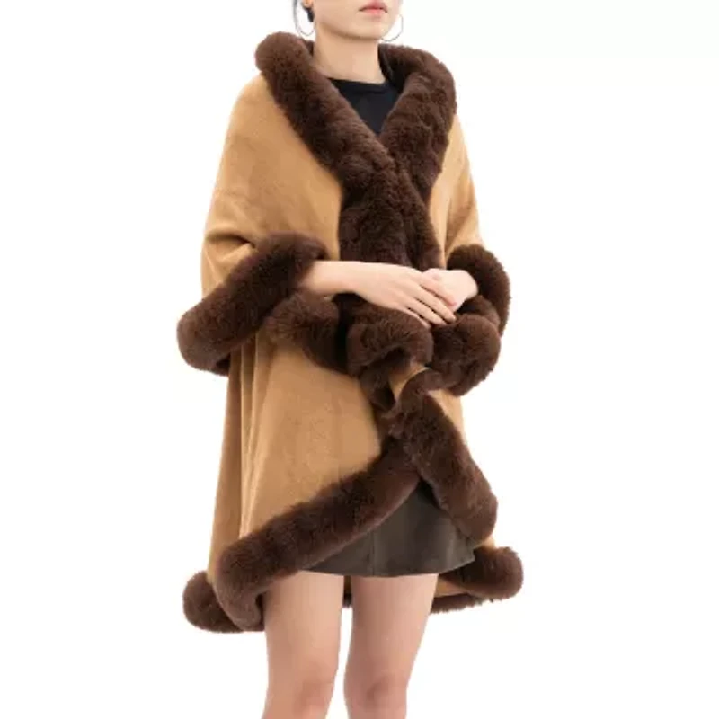 Karla Hanson Aspen Ruana Womens Animal Poncho