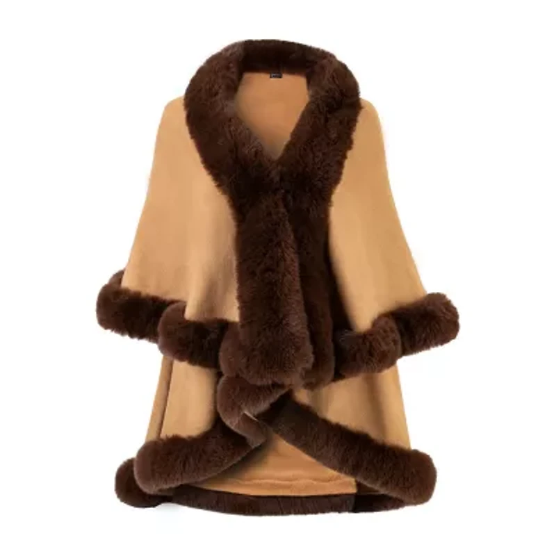 Karla Hanson Aspen Ruana Womens Animal Poncho