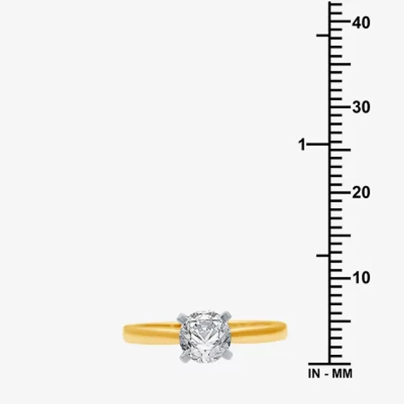 1 CT. Lab-Grown (G / SI2) Diamond Round Solitaire Engagement Ring 10K Gold