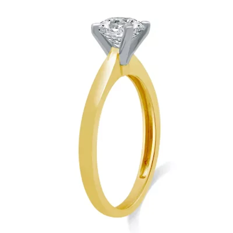 1 CT. Lab-Grown (G / SI2) Diamond Round Solitaire Engagement Ring 10K Gold