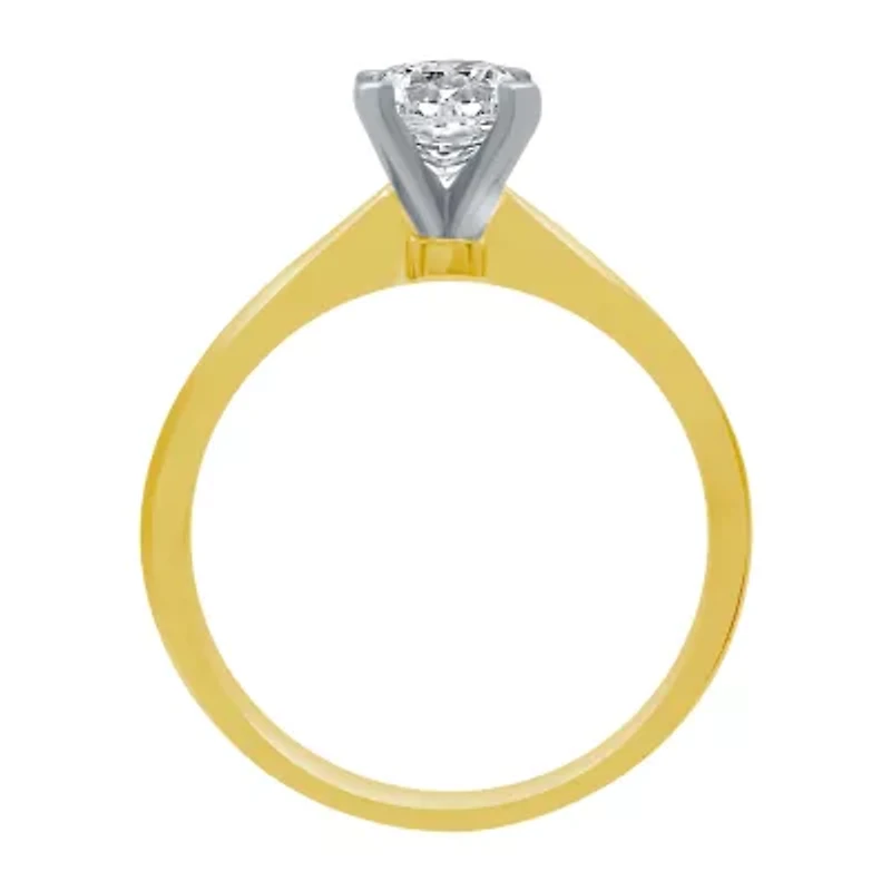 1 CT. Lab-Grown (G / SI2) Diamond Round Solitaire Engagement Ring 10K Gold