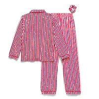 Sleep On It Little & Big Kid Girls Velour Long Sleeve 3-pc. Pajama Sets