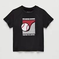 Okie Dokie Toddler & Little Boys Round Neck Short Sleeve Graphic T-Shirt