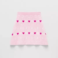 Little & Big Kid Girls Sweater Hello Kitty A-Line Skirt