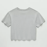 Girls Crew Neck Short Sleeve Mickey Mouse Graphic T-Shirt