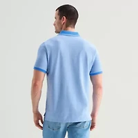 St. John's Bay Essential Oxford Mens Slim Fit Short Sleeve Polo Shirt