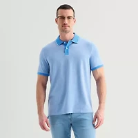 St. John's Bay Essential Oxford Mens Slim Fit Short Sleeve Polo Shirt