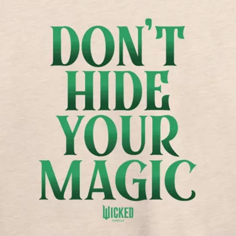 Wicked Magic Womens Round Neck Long Sleeve Regular Fit Graphic T-Shirt