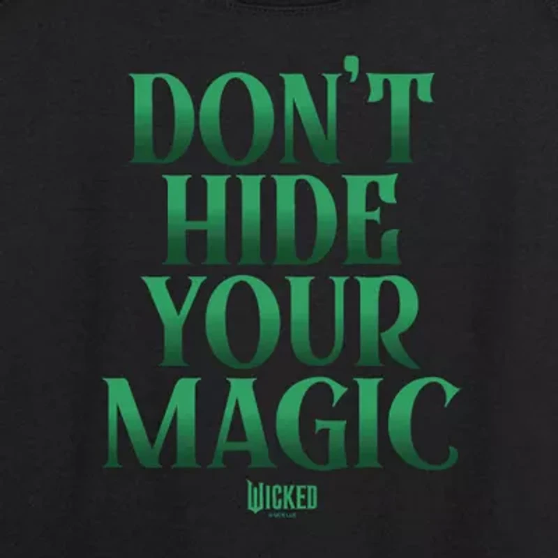 Wicked Magic Womens Round Neck Long Sleeve Regular Fit Graphic T-Shirt