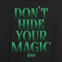 Wicked Magic Womens Round Neck Long Sleeve Regular Fit Graphic T-Shirt