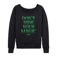 Wicked Magic Womens Round Neck Long Sleeve Regular Fit Graphic T-Shirt