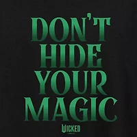 Womens Crew Neck Short Sleeve Regular Fit Wicked Graphic T-Shirt