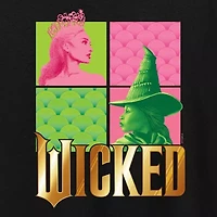 Womens Crew Neck Short Sleeve Regular Fit Wicked Graphic T-Shirt