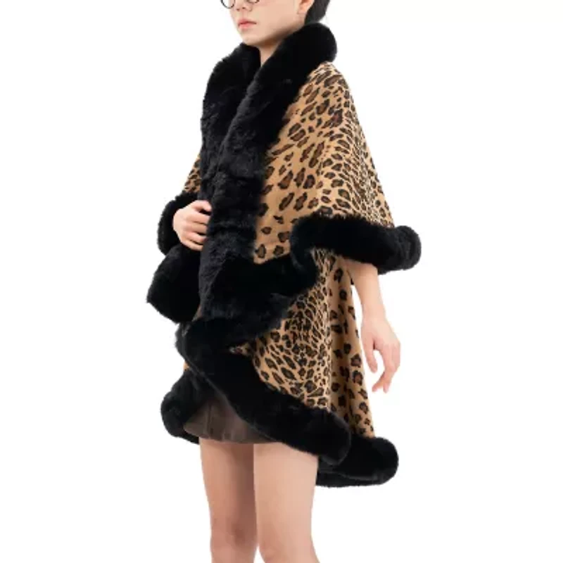 Karla Hanson Aspen Ruana Womens Animal Poncho