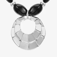 Mixit Silver Tone Womens 17 Inch Pendant Necklace