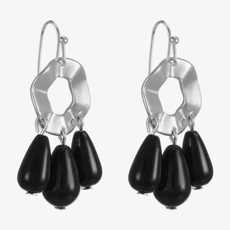 Mixit Silver Tone Womens Drop Earrings
