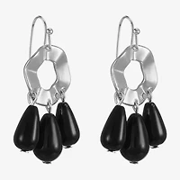Mixit Silver Tone Womens Drop Earrings