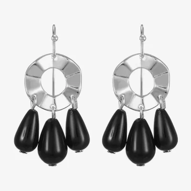 Mixit Silver Tone Womens Drop Earrings
