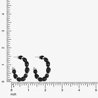 Mixit Silver Tone Womens 42mm Hypoallergenic Hoop Earrings