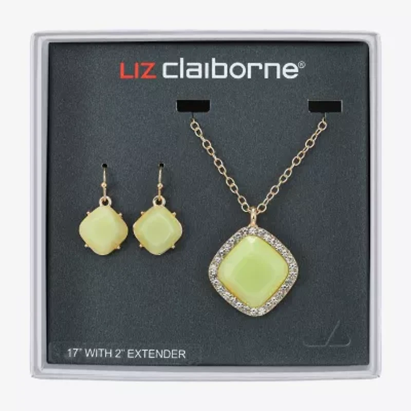 Liz Claiborne Womens Glass 2-pc. Jewelry Set
