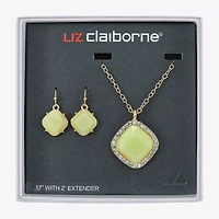 Liz Claiborne Womens Glass 2-pc. Jewelry Set