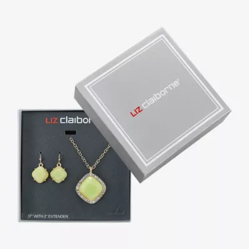 Liz Claiborne Womens Glass 2-pc. Jewelry Set