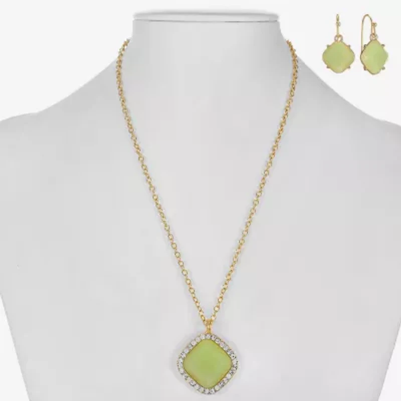 Liz Claiborne Womens Glass 2-pc. Jewelry Set