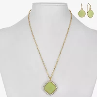 Liz Claiborne Womens Glass 2-pc. Jewelry Set