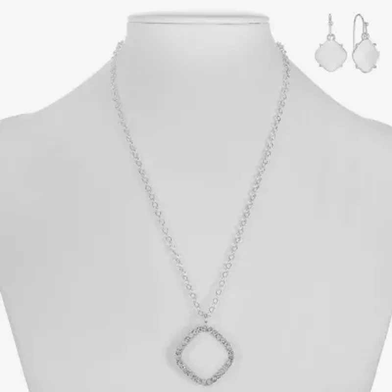 Liz Claiborne Womens Glass 2-pc. Jewelry Set