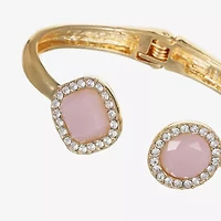 Liz Claiborne Womens Glass Bangle Bracelet