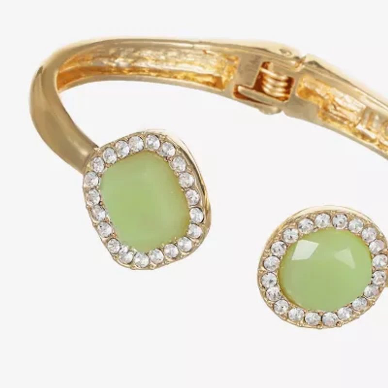 Liz Claiborne Womens Glass Bangle Bracelet