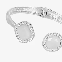 Liz Claiborne Womens Glass Bangle Bracelet