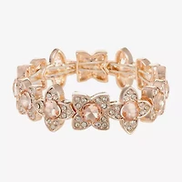 Monet Jewelry Womens Orange Clover Stretch Bracelet